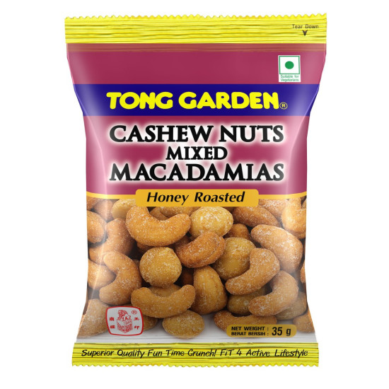 TONG GARDEN CASHEWNUTS MIXED MACADAMIA HONEY 35GM