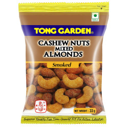 TONG GARDEN CASHEWNUTS MIXED ALMOND SMOKE 33GM TONG GARDEN CASHEWNUTS MIXED ALMOND SMOKE 33GM