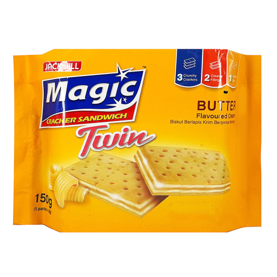 MAGIC TWIN CRACKER SANDWICH BUTTER 30GM*5