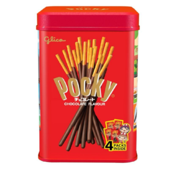 POCKY FESTIVE TIN CHOCOLATE 160GM