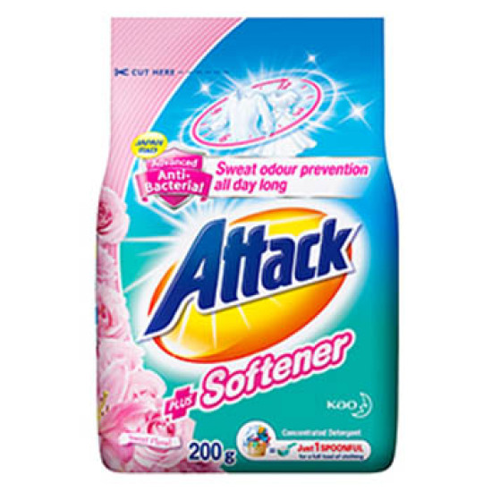 ATTACK DETERGENT PODWER +SOFTENER 200GM