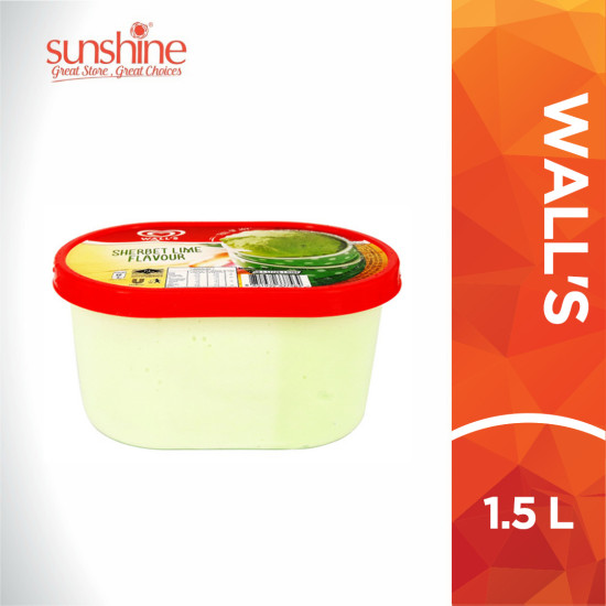 WALL'S ICE CREAM LIME 1.5L