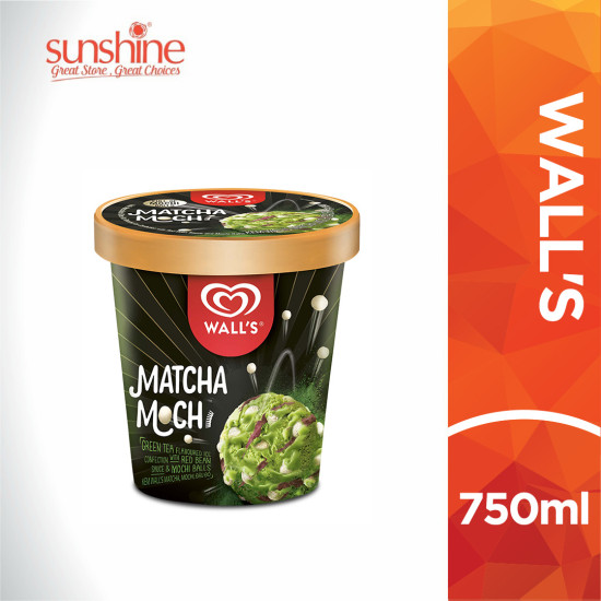 WALL'S SELECT ICE CREAM MATCHA MOCHI 750ML