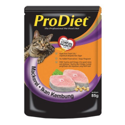 ProDiet (POUCH) MACKEREL 85GM ProDiet (POUCH) MACKEREL 85GM