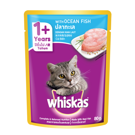 WHISKAS (POUCH) OCEAN FISH 80G