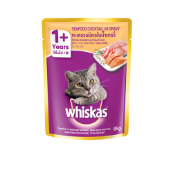 WHISKAS (POUCH) SEAFOOD COCKTAILS 85G