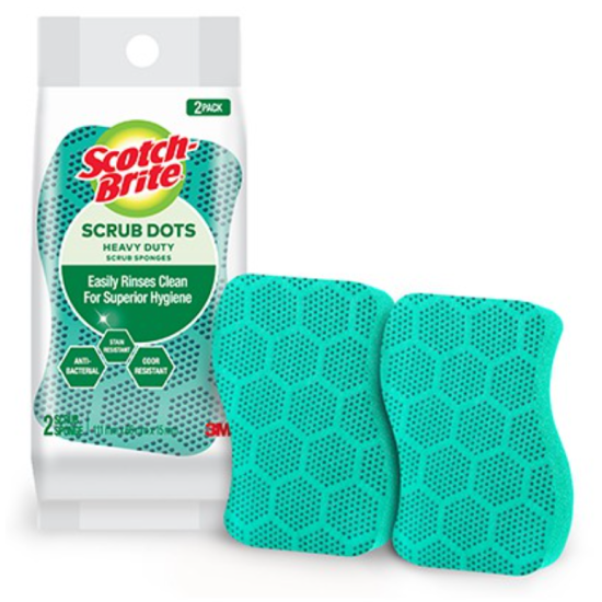 SCOTCH BRITE SCRUB DOTS HD 2PK SEPK/CV