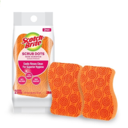 SCOTCH BRITE SCRUB DOTS NS 2PK SE 12PK/CV SCOTCH BRITE SCRUB DOTS NS 2PK SE 12PK/CV