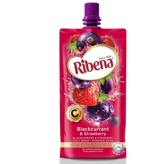 RIBENA BLACKCURRANT & STRAWBERRY 330ML