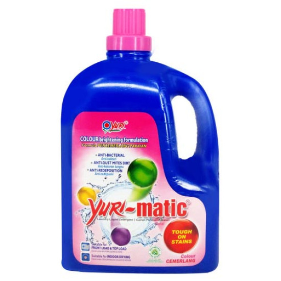 YURI MATIC LIQUID DETERGENT - COLOUR 2.8KG