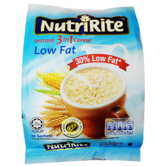 NUTRIRITE 3IN1 CEREAL LOW FAT 28GM*15