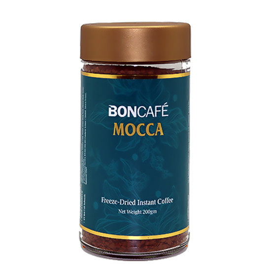 BONCAFE INSTANT COFFEE MOCCA FREEZE DRIED 200GM