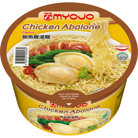 MYOJO INSTANT NOODLE CHICKEN ABALONE 80GM