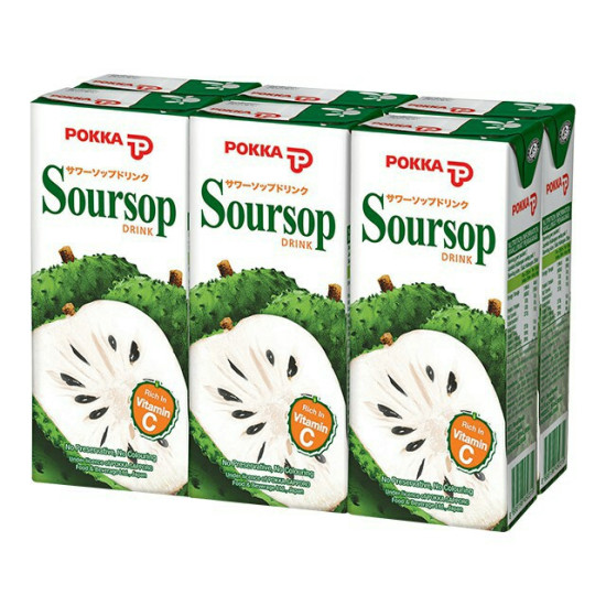 POKKA SOURSOP JUICE DRINK 250ML*6