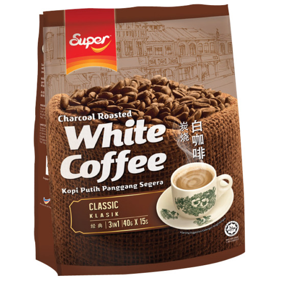 SUPER CHARCOAL ROASTED WHITE COFFEE 40GM*15