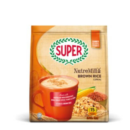 SUPER NUTREMILL CEREAL WITH BROWN RICE 30GM*15S