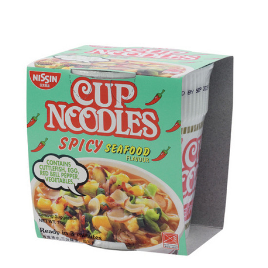 NISSIN INSTANT NOODLE CUP SPICY 75GM