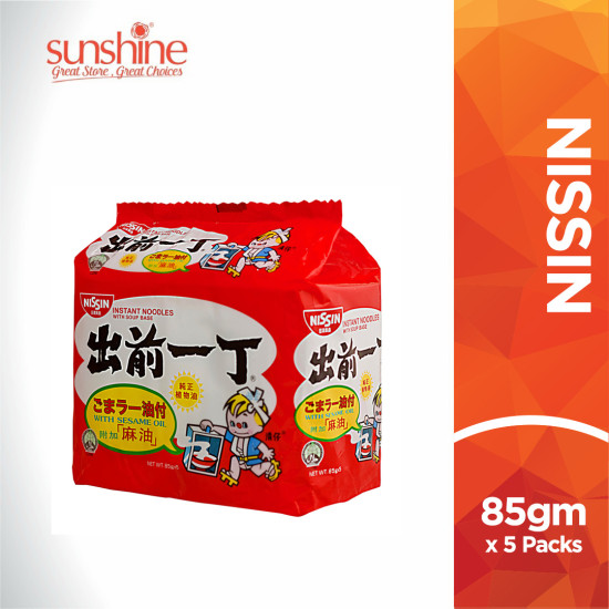 NISSIN INSTANT NOODLE BAG SESAME 85GM*5