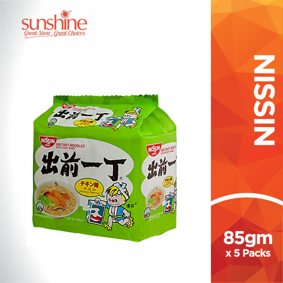 NISSIN INSTANT NOODLE BAG CHICKEN 86GM*5