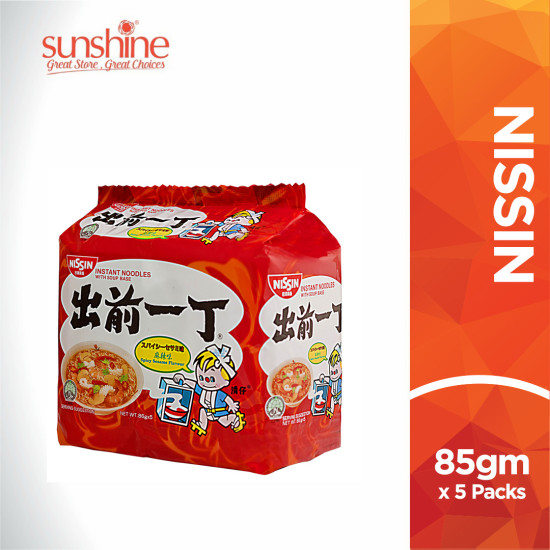 NISSIN INSTANT NOODLE BAG SPICY 86GM*5