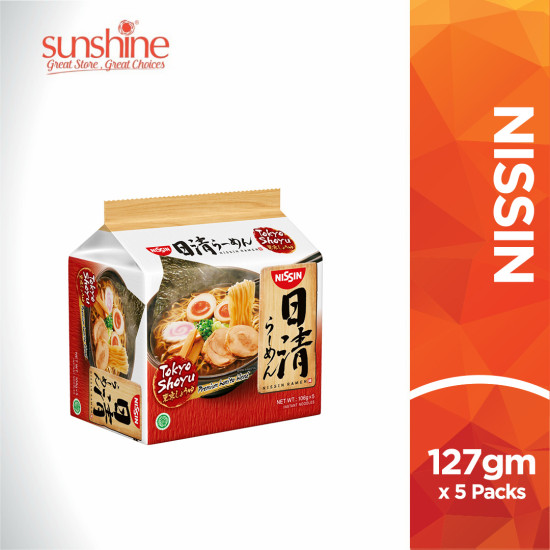 NISSIN JAPANESE RAMEN - TOKYO SHOYU 127GM*5