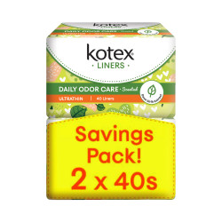 KOTEX FRESH PANTYLINER ULTRA THIN REGULAR 150MM 40 KOTEX FRESH PANTYLINER ULTRA THIN REGULAR 150MM 40