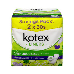 KOTEX FRESH PANTYLINER L & W DAUN SIRIH 175MM 30S* KOTEX FRESH PANTYLINER L & W DAUN SIRIH 175MM 30S*