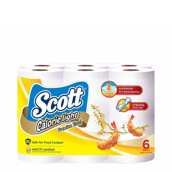 SCOTT KITCHEN TOWEL CALORIE LIGHT 55S*6R