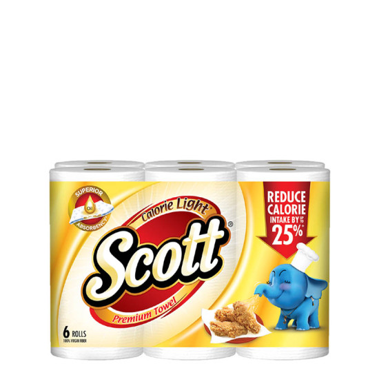 SCOTT KITCHEN TOWEL CALORIE LIGHT 55S*6R