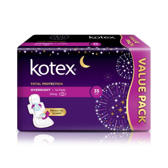 KOTEX PROACTIVE GUARD OVERNITE WING 35CM 14S