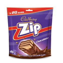 CADBURY ZIP CHOCOLATE SINGLE BAG 160GM CADBURY ZIP CHOCOLATE SINGLE BAG 160GM