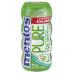 MENTOS PURE FRESH GUM LIME MINT 29GM MENTOS PURE FRESH GUM LIME MINT 29GM