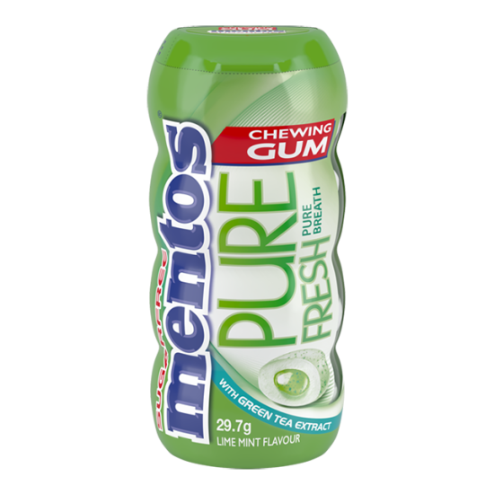 MENTOS PURE FRESH GUM LIME MINT 29GM