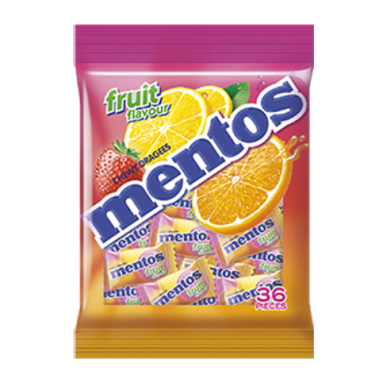 MENTOS POUCH BAG FRUIT 36S