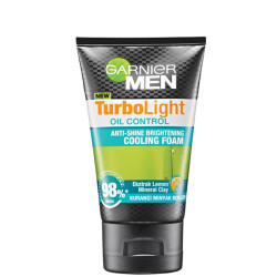 GARNIER MEN TURBO LIGHT OIL CONTROL FACIAL FOAM 50