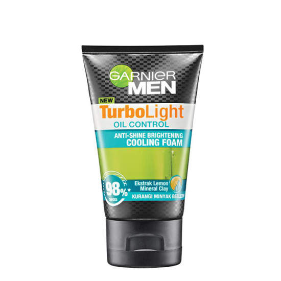 GARNIER MEN TURBO LIGHT OIL CONTROL FACIAL FOAM 50