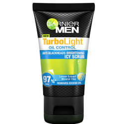 GARNIER MEN TURBO LIGHT OIL CONTROL ICY SCRUB 100m GARNIER MEN TURBO LIGHT OIL CONTROL ICY SCRUB 100m