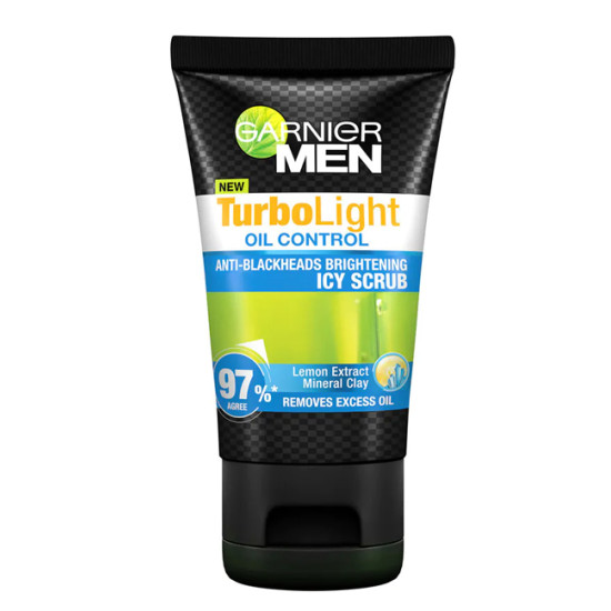 GARNIER MEN TURBO LIGHT OIL CONTROL ICY SCRUB 100m