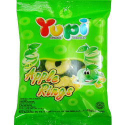 YUPI APPLE RING 120GM YUPI APPLE RING 120GM