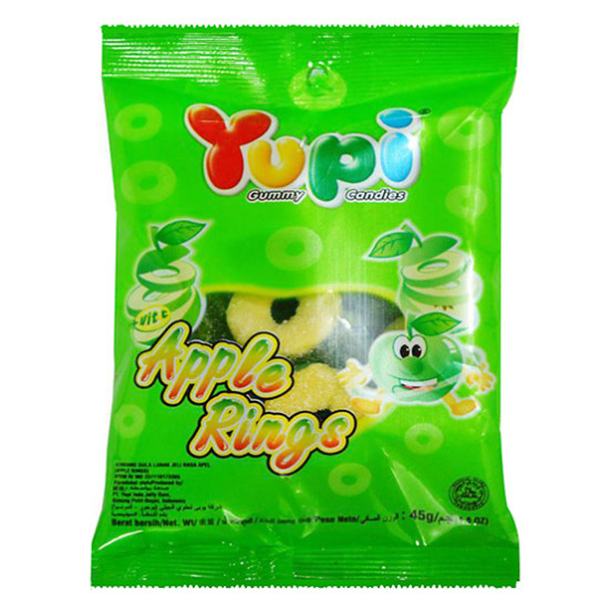 YUPI APPLE RING 120GM