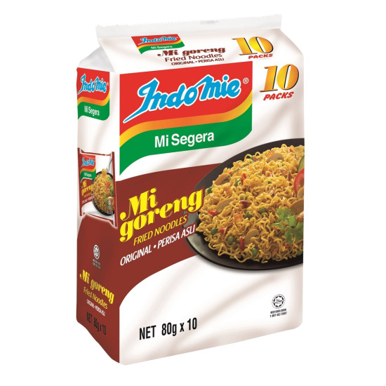 INDOMIE MI GORENG VAUE PACK ASLI 80GM*10