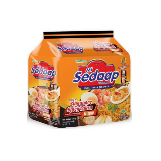 MI SEDAAP SOUP SINGAPORE LAKSA 83GM*5