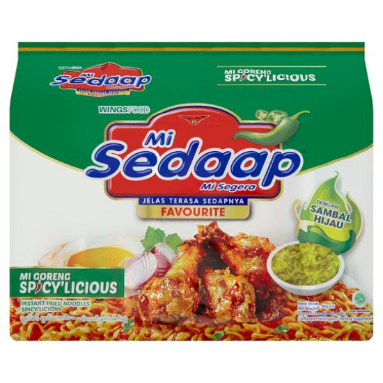 MI SEDAAP GORENG SPICY'LICIOUS 86GM*5