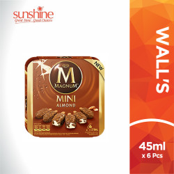 WALL'S MINI MAGNUM ALMOND 45ML*6 WALL'S MINI MAGNUM ALMOND 45ML*6