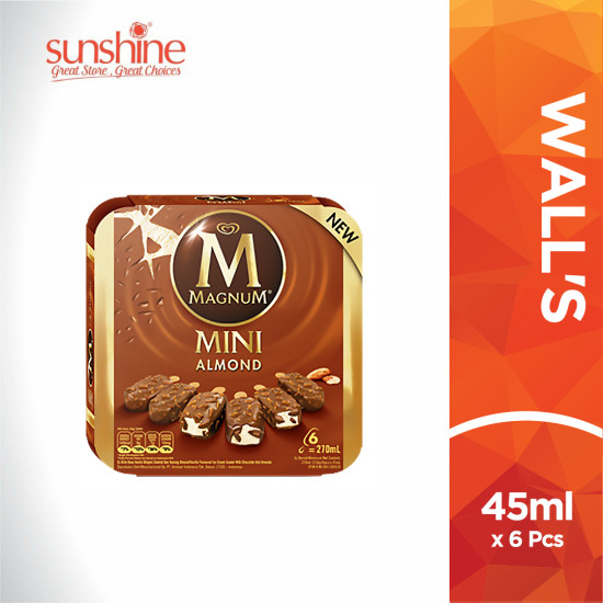 WALL'S MINI MAGNUM ALMOND 45ML*6