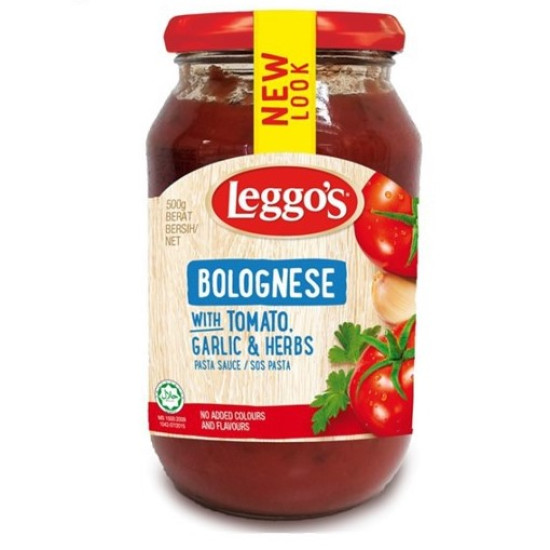 LEGGO'S BOLOGNESE WITH TOMATO, GARLIC & HERBS 500G