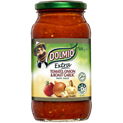 DOLMIO TOMATO, GARLIC & ONION 500GM DOLMIO TOMATO, GARLIC & ONION 500GM