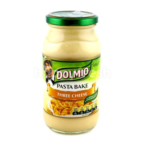 DOLMIO PASTA BAKE THREE CHEESE 490GM