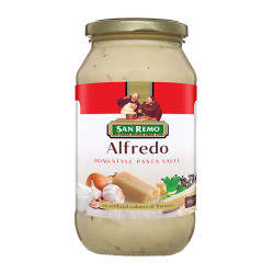 SAN REMO ALFREDO PASTA SAUCE 480GM SAN REMO ALFREDO PASTA SAUCE 480GM