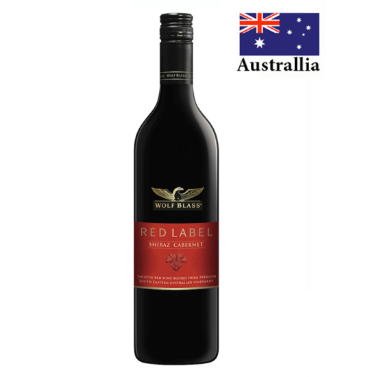 WOLF BLASS RED LABEL SHIRAZ CABERNET SAUVIGNON 750